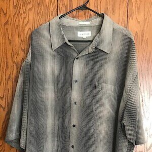 Tan Button Down Summer Cabana Shirt - Size 4XLT